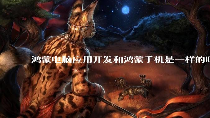 鸿蒙电脑应用开发和鸿蒙手机是一样的吗？
